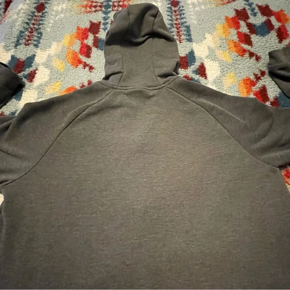 Nike Dri Fit Full Zip Hoodie Gray Men’s Size Large Athletic Drawstring Casual - Picture 12 of 14